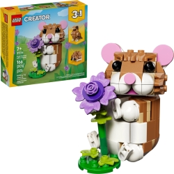 Klocki LEGO 31376 Uroczy Chomik z Kwiatkiem CREATOR